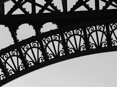 Eiffel Bnw Photo I Took In B And W Mode Showing Bottom Edg Flickr