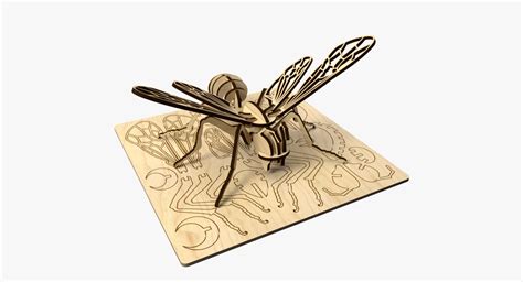 Bee Laser Cut Puzzle 3d Model Turbosquid 1280433