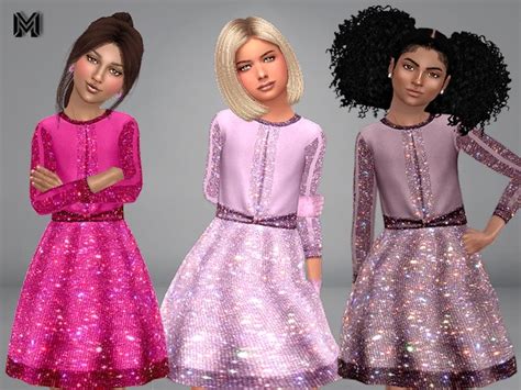 Mp Girl Sparkly Dress By Martyp At Tsr Sims 4 Updates