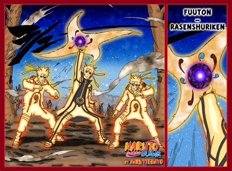 Futon Rasen Shuriken V2 Bijuu Mode Yellow By Naruttebayo67 On Deviantart