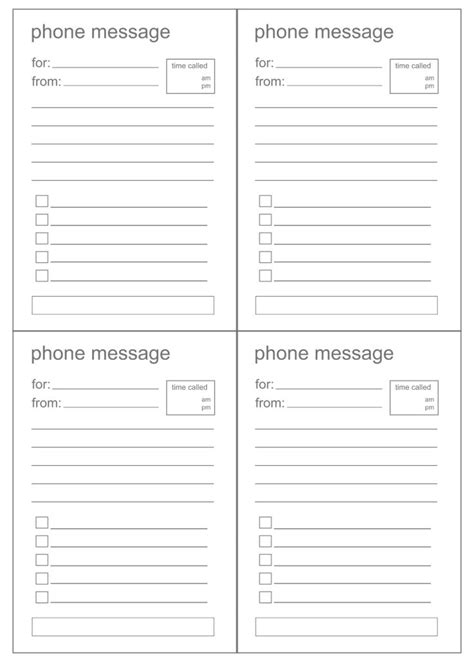 Telephone Message Pad Template Messages Business Folder Templates