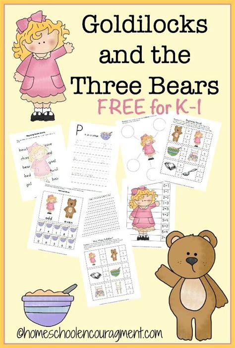 There are many great fairy tales to choose from. Goldilocks & the Three Bears Free Printable | Fairy tales ...