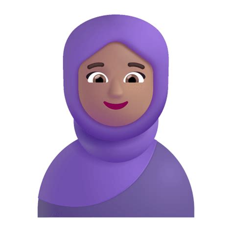Woman With Headscarf 3d Medium Icon Fluentui Emoji 3d Iconpack