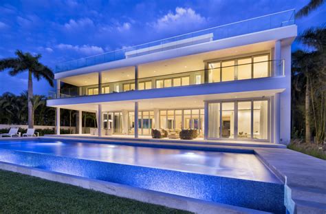 Million Newly Built Contemporary Waterfront Mansion In Miami Beach My