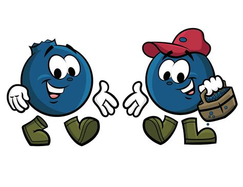 Blueberries Clipart Character Blueberries Character Transparent Free