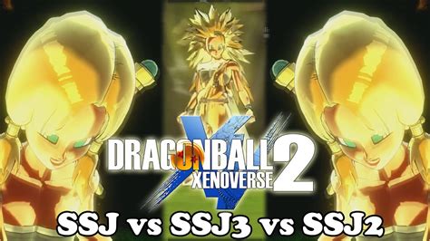 Dragon Ball Xenoverse 2 Differences Ssj Vs Ssj2 Vs Super Saiyan 3 Youtube