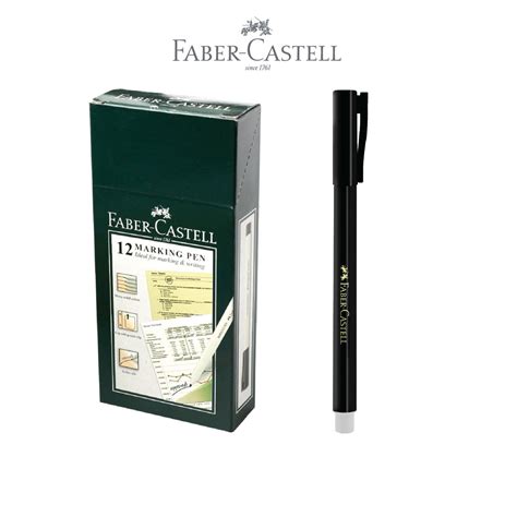 Jual Faber Castell Marking Pen New Combine Black Ink 1box12pcs Shopee