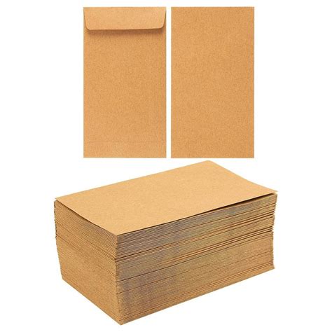 100 Pack Of Coin Envelopes Small Kraft Money Envelopes For Currency