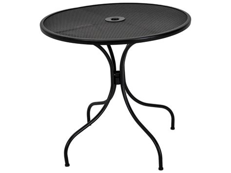 Meadowcraft Jackson 30 Wide Wrought Iron Round Dining Table With
