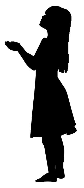 Silhouette Mädchen Frau Kostenloses Bild Auf Pixabay