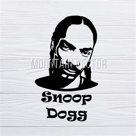 A Black And White Photo Of A Mans Face With The Words Snoop Dogs On It