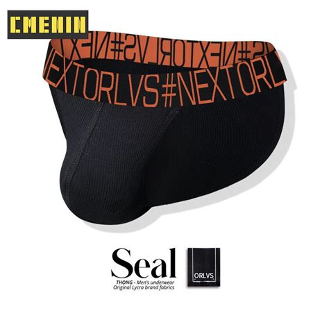 Cmenin 1 Pieces Orlvs Logo Comfortable Underwear Men Jockstrap Briefs