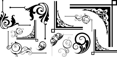 16 Corner Designs Vector Images Ornament Corner Vector Design Corner