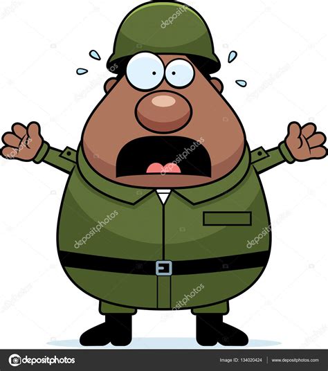 Cartoon Scared Soldier Stock Vector Image By ©cthoman 134020424