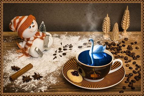 Winter Kaffeetasse Schneemann Kostenloses Foto Auf Pixabay Pixabay