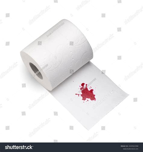 Used Sheet Bloody Toilet Paper Roll Stock Photo 2197023789 Shutterstock