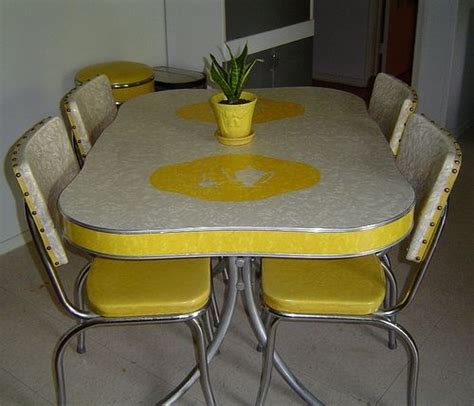 Dining table and chairs great for anywhere kitchen garage or basement. 756 best images about Old 40-50's Table Sets & Medal ...