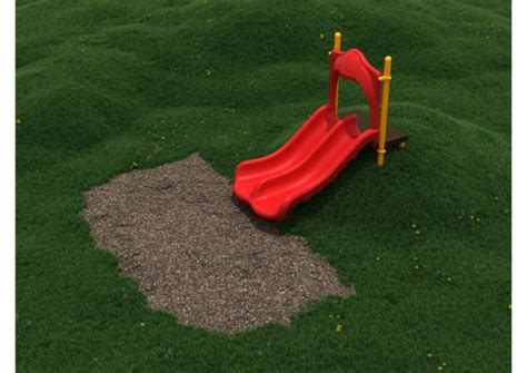 3 Foot Double Straight Embankment Slide Commercial Playground