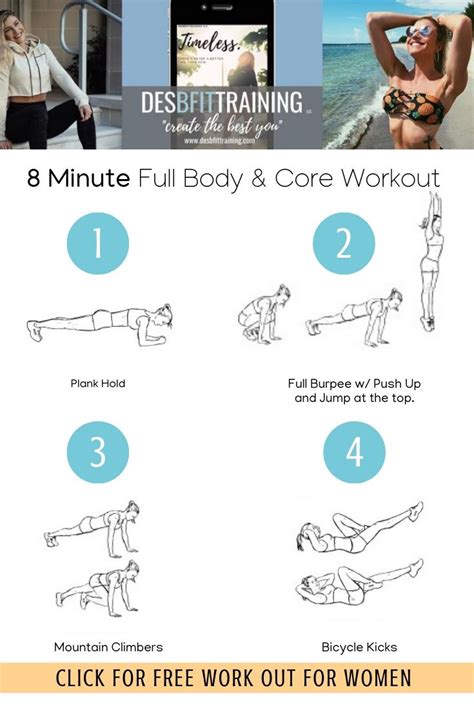 Full Body Workout Without Weights Save And Repin This Workout For Beginner Women And Build Lean