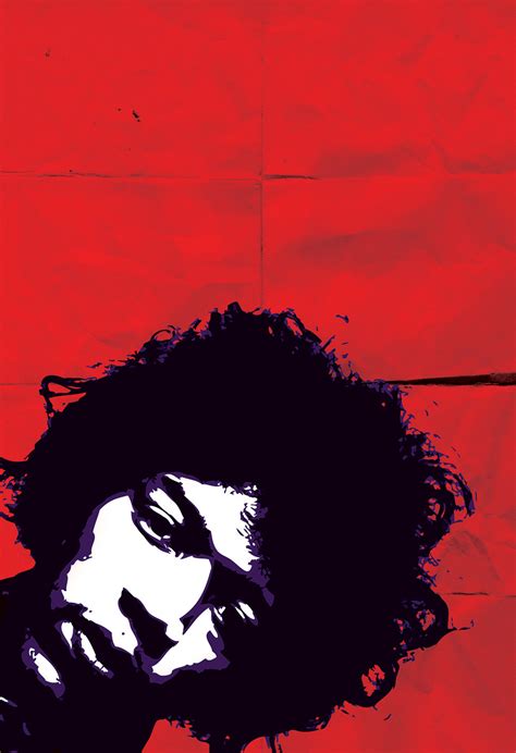 Jimi Hendrix Poster Retro Illustration Art Print Rock