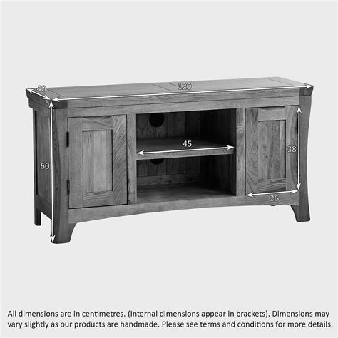 Orrick Wide Tv Cabinet In Rustic Solid Oak Oak Furniture Land