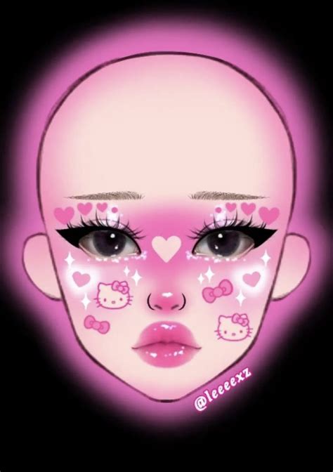 Pin By Ginny On Artistry Makeup Hello Kitty Makeup Graphic Makeup Anime Eye Makeup