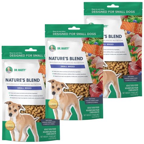 Dr Marty Natures Blend Small Breed Freeze Dried Raw Dog Food 6 Oz