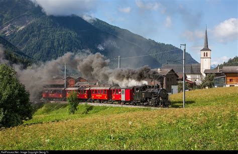 Steamtrain From Brig To Oberwald On The Occasion Of 100 Years Of The