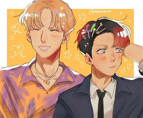 Yunho And Jongho Fanart Ateez Kpop Fanart Fan Art