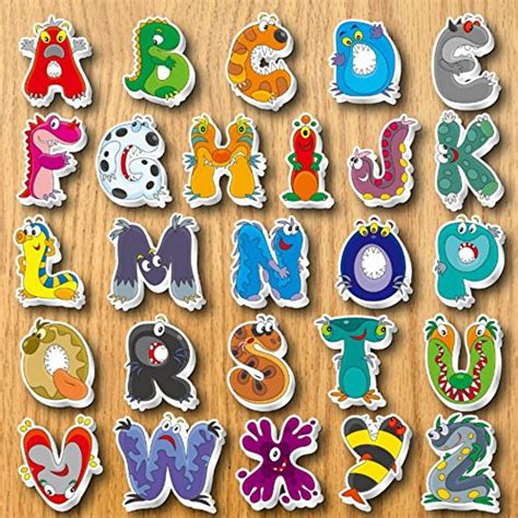 Soqool 26 Magnetic Letters Refrigerator Magnets For Kids T Cute