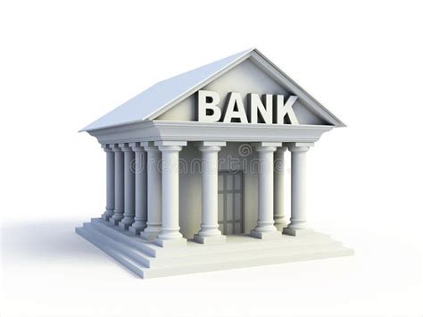 Bank 3d Icon On White Background Ad Icon Bank Background