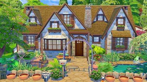 Country Cottage Sims 4 Speed Build Youtube