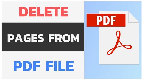 How To Delete Pages From Pdf File Remove Pages From Pdf Youtube