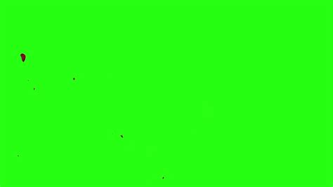 4k Blood Burst Motion Blur Green Screen 53