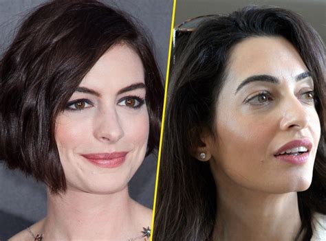 Photos Anne Hathaway Et Amal Clooney Se Ressemblent Elles A Vous De