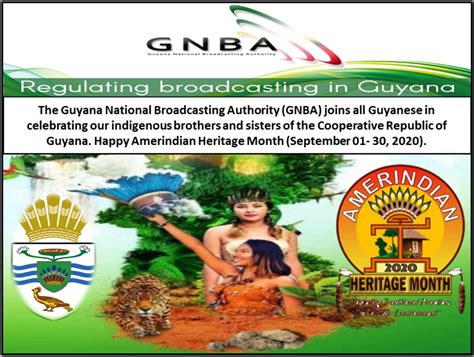 Happy Amerindian Heritage Month September 01 30 2020 Guyana National Broadcasting Authority