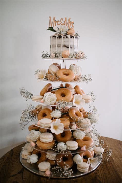 Donut And Macaron Wedding Cake Wedding Donuts Wedding Cakes Diy