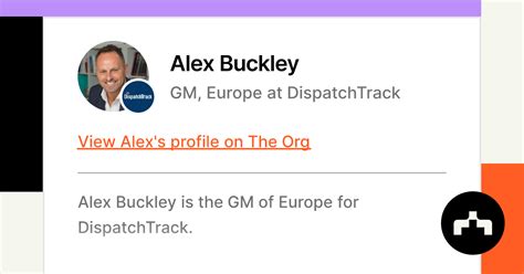 Alex Buckley Gm Europe At Dispatchtrack The Org