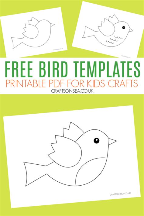 Printable Bird Craft Template