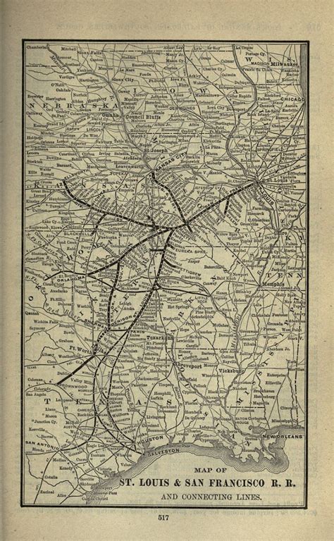 Frisco Railroad Route Map