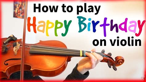 How To Play Happy Birthday Violin Tutorial With Sheet Music Violinspiration Violin Lessons