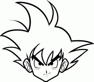With the new dragonball evolution movie being out in the theaters, i figu. How to Draw Goku Easy | Goku desenho, Cabelo do goku ...