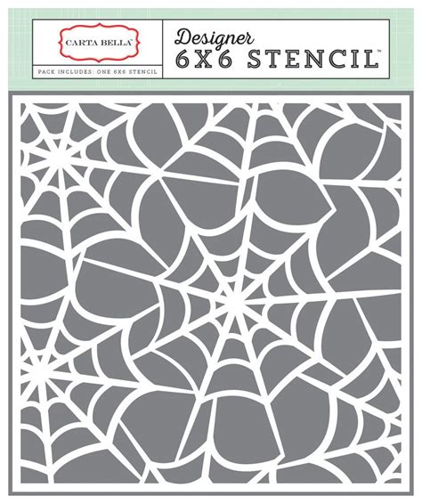 Cbtt44017 Spider Webs Stencil Stencils Paper Crafts Echo Park Paper
