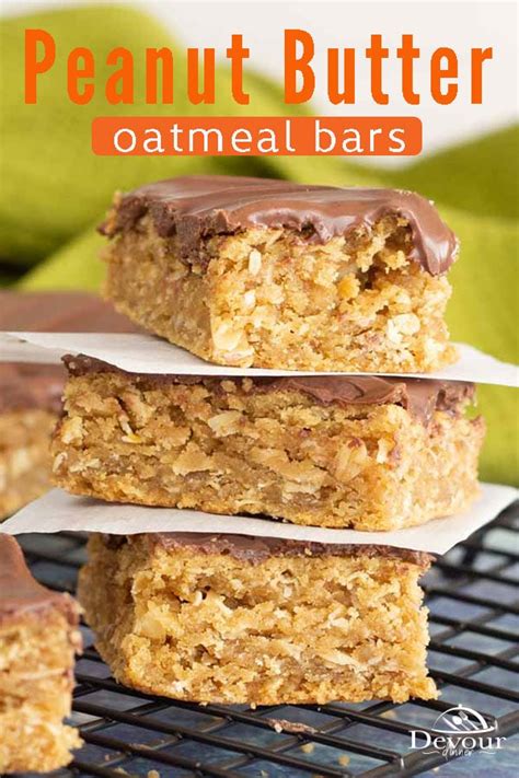 oatmeal cookie bars peanut butter oatmeal bars chocolate oatmeal cookies oatmeal cookie