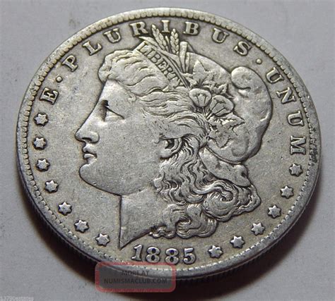 Antique 1885 O Us Morgan Silver Dollar Coin