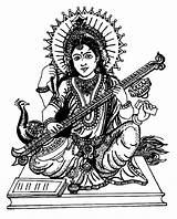 Saraswati Coloring Pages India Clipart Adult Adults Bollywood Color Print Indian Drawing Clip Clipartlook sketch template