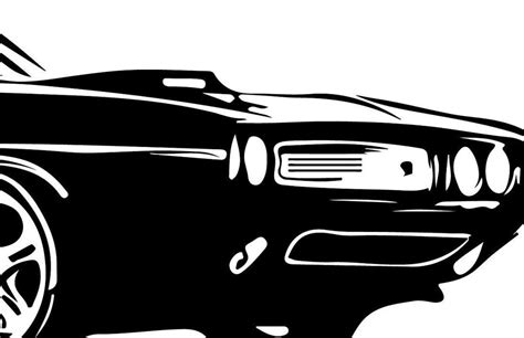 Dodge Challenger Svg Muscle Car Vector Ony Car Clipart Clip Etsy