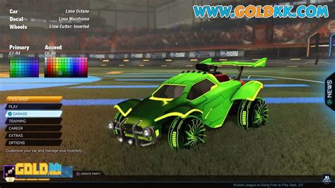 Lime Octane With Mainframe And Cutter Inverted Best Rocket League
