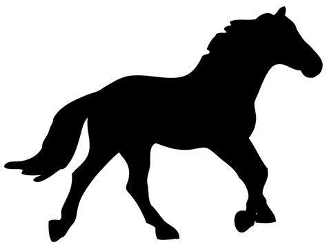 Horse Head Silhouette Clip Art Free