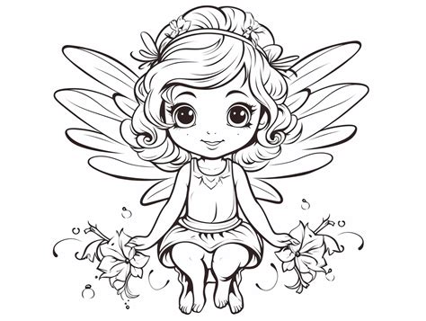 Magical Fairy Coloring Sheet Coloring Page